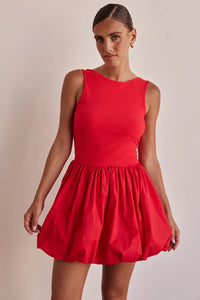 Rosamund Mini Dress - Red