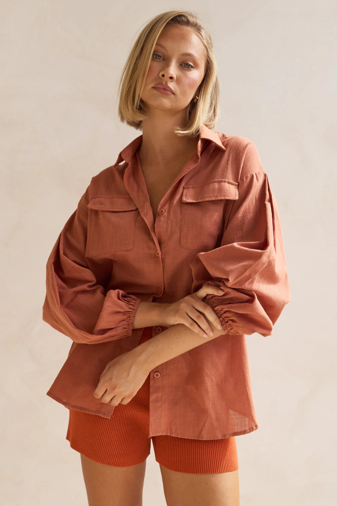 Timothee Shirt - Rust