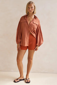 Timothee Shirt - Rust