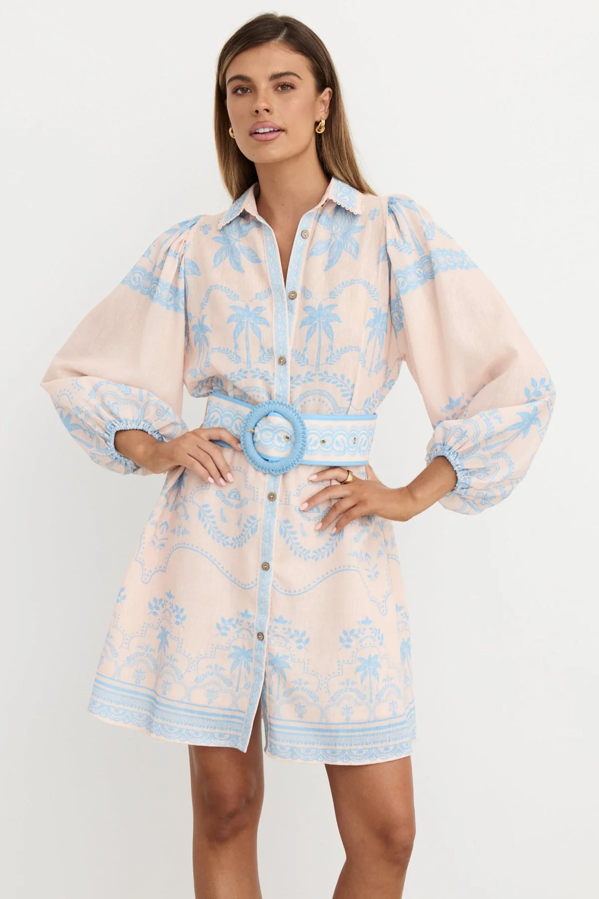 Xander Mini Dress - Blue