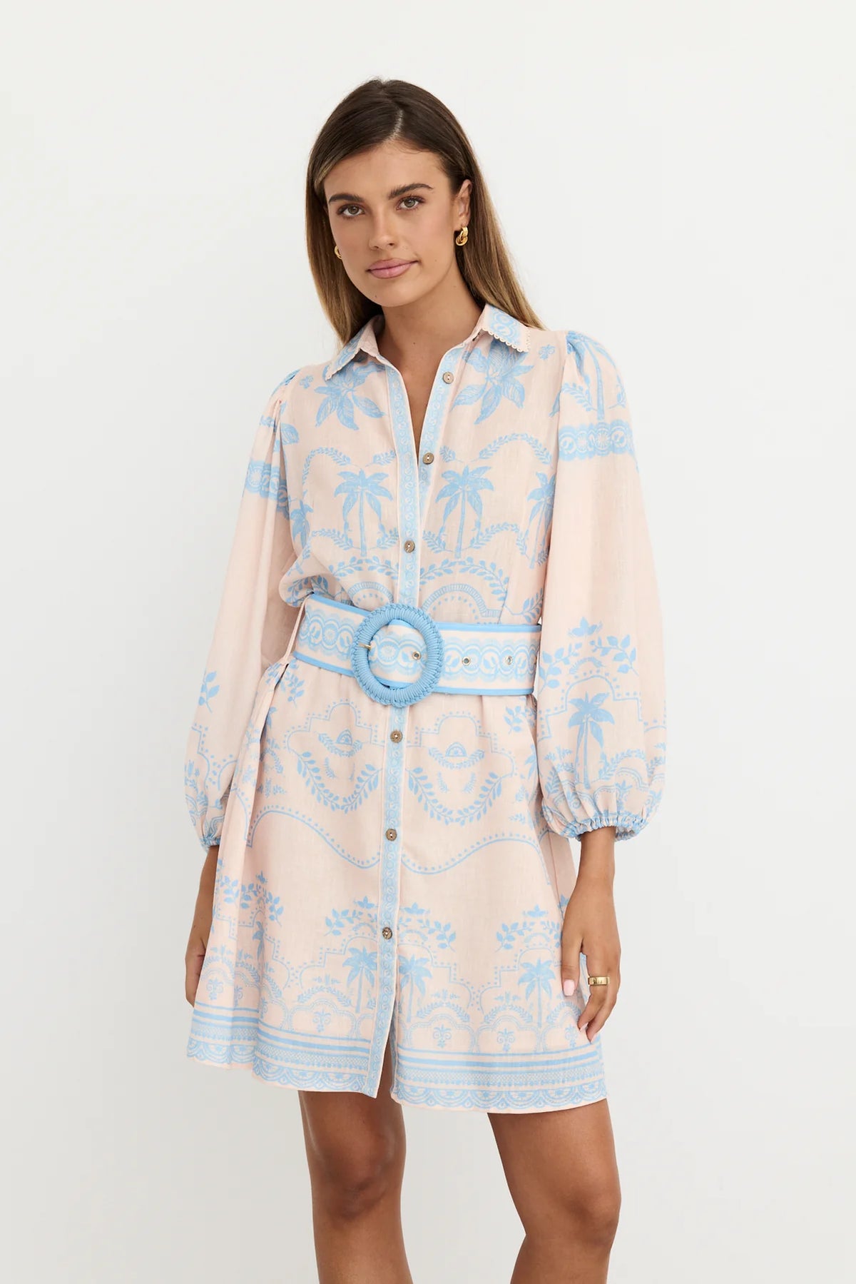 Xander Mini Dress - Blue