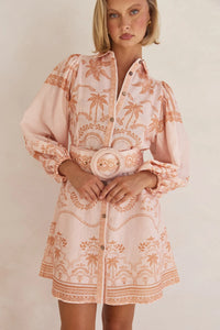 Xander Mini Dress - Peach