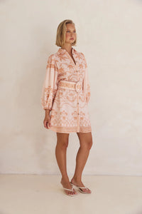 Xander Mini Dress - Peach