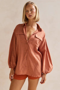 Timothee Shirt - Rust