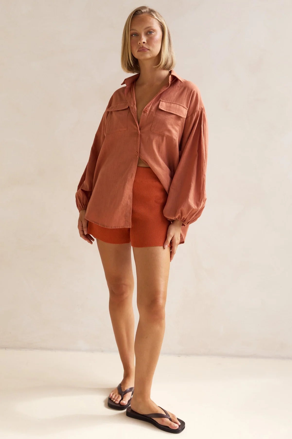 Timothee Shirt - Rust