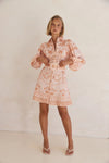 Xander Mini Dress - Peach